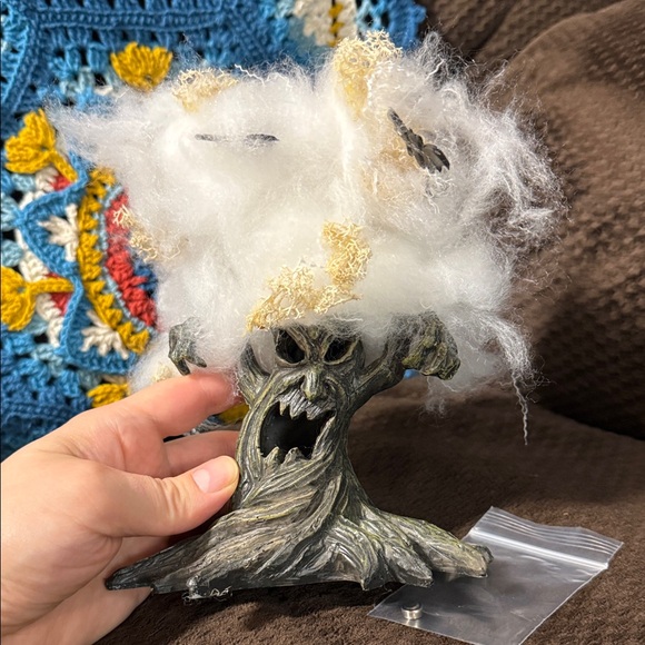 Spooky Gnarled Tree Figurine Lights Up Small Halloween Decoration - Picture 4 of 8